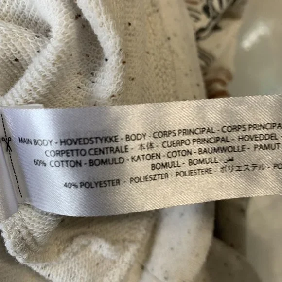 Ariat Old West Sweatshirt Egret Crossover Neck Long Sleeve Sz XL Southwestern - Picture 10 of 13